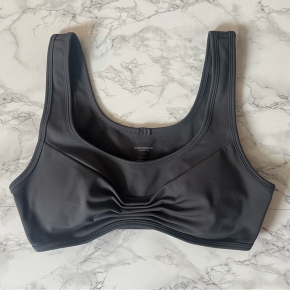 girlfriend collective Other - Girlfriend Collective Kiki Pleated Bra XS gray moon